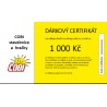Dárkový certifikát v hodnotě 1 000 Kč