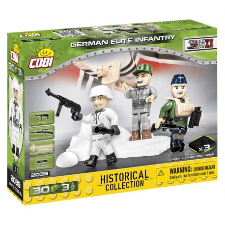 3 figurky s doplňky German Elite Infantry, 30 k