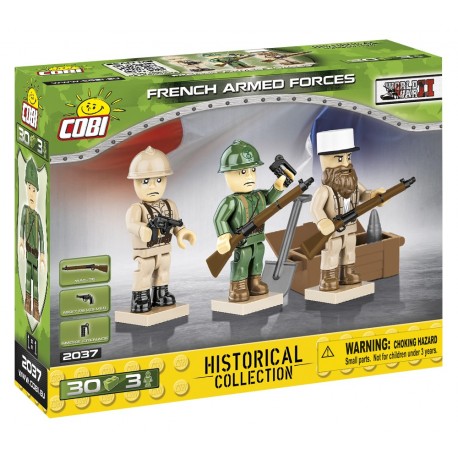 3 figurky s doplňky French Armed Forces, 30 k