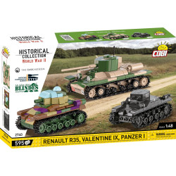 Renault R35,Valentine IX, Panzer I,1:35, 595 k