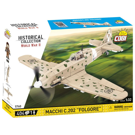 II WW Macchi C.202 FOLGORE, 1:32, 404 k, 1 f