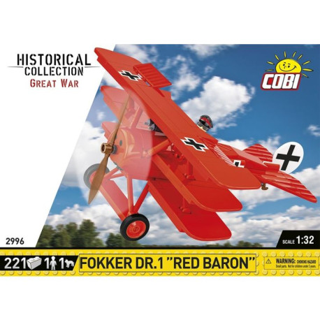 Great War Fokker Dr. I Red Baron, 1:32, 221 k, 2 f