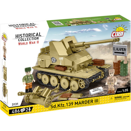 II WW Sd. Kfz. 139 Marder III, 1:35, 486 k, 2 f